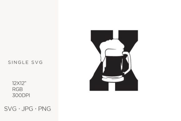 Big Glass of Beer, Letter X Graphic Icon Review