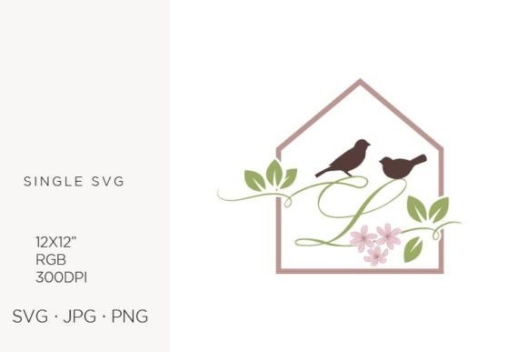 Birds Floral House, Letter L Embroidery Design Review