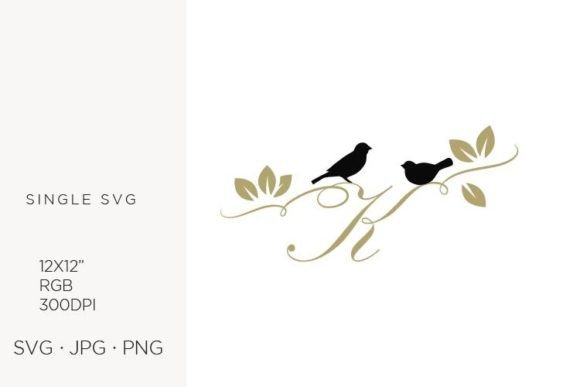 Birds on a Branch, Golden Letter K: Premium Graphics & Icons Review