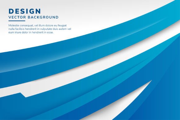 Blue Curve Horizontal Background for Modern Graphics and Backgrounds