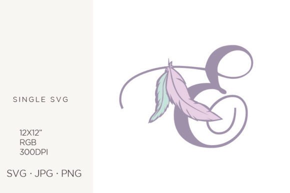 Bohemian Feather, Boho Letter E Review