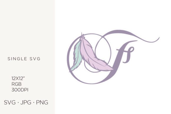Bohemian Feather, Boho Letter F: A Review of Graphics and Icons for Editorial Design