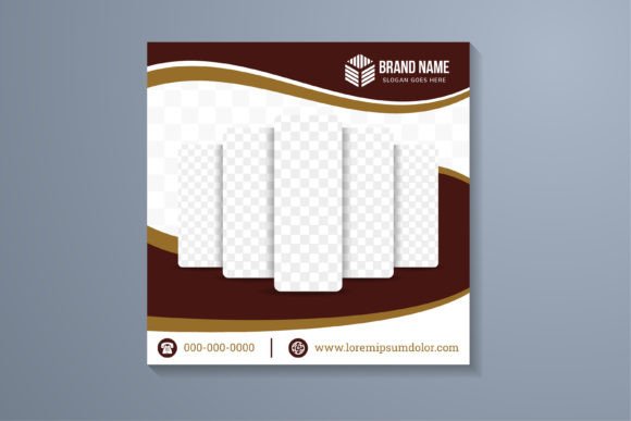 Brown Square Banner Wave Embroidery Review