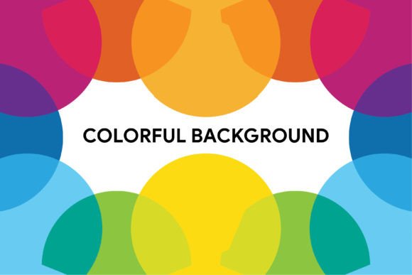 Colorful Half Circle Background Graphics for Bold Branding