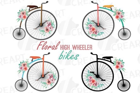 Coral Pink and Wine Floral High Wheelers Graphics Review