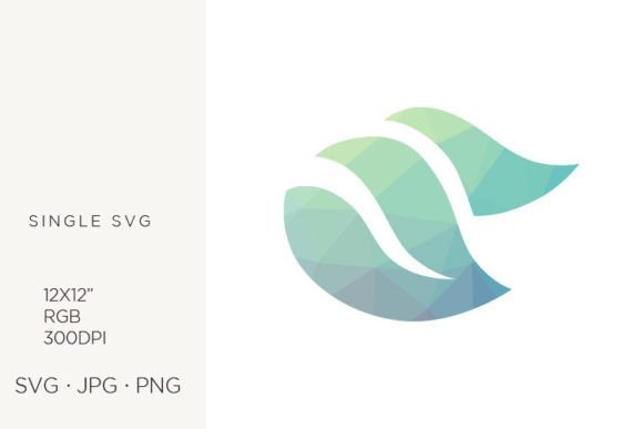 Geometrical Green Leaves: Fresh Graphics & Icons for Branding
