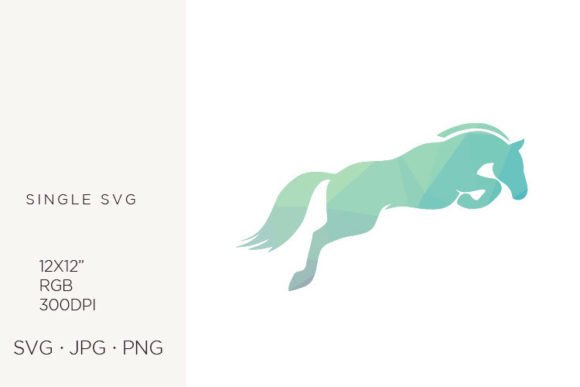 Geometrical Pattern Inside Horse Graphics & Icons Review