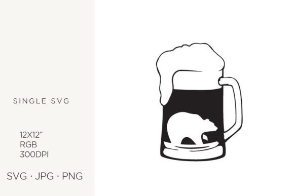 Glass of Beer and Bear Graphics & Icons Review