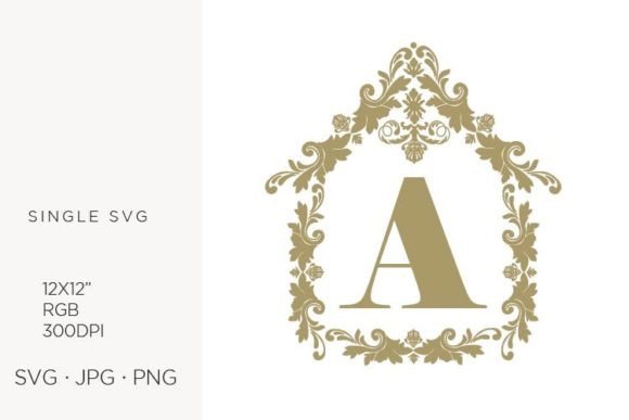 House Like Ornamental Emblem, Letter a: Graphics & Icons Review