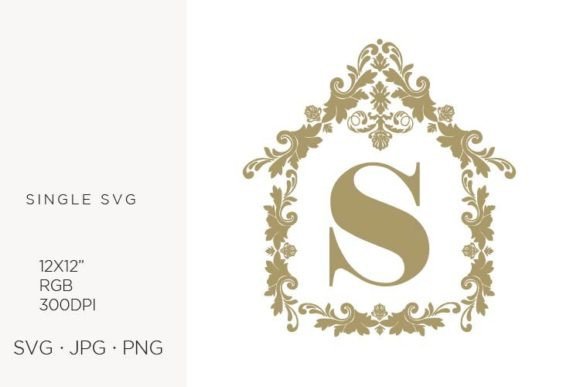 House Like Ornamental Emblem, Letter S: A Graphics & Icons Review