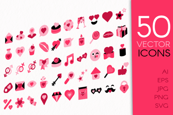 Love Dating Icon Set: Premium Graphics for Romantic Designs