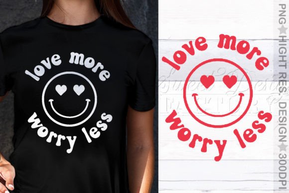 Love More Worry Less Svg, Hippie Png Graphics and Crafts