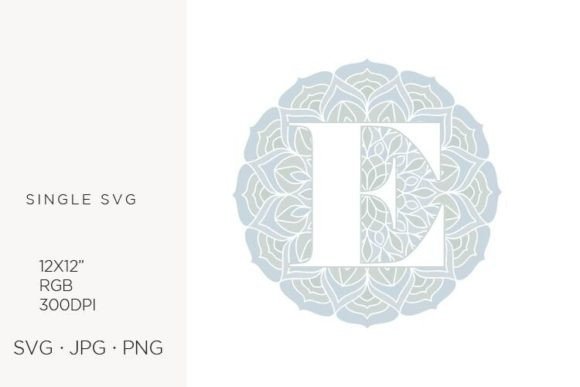 Mandala Monogram Letter E Review