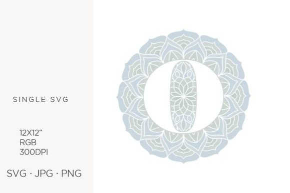 Mandala Monogram Letter O: Premium Graphics & Icons for Local Brands