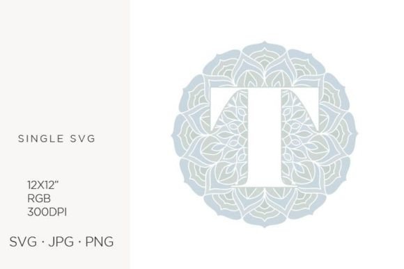 Mandala Monogram Letter T Review