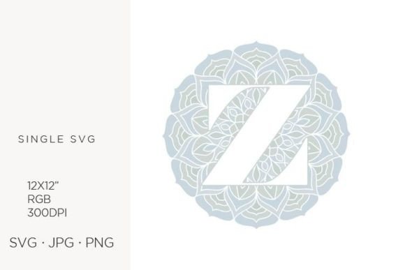 Mandala Monogram Letter Z: A Review of Graphics and Icons