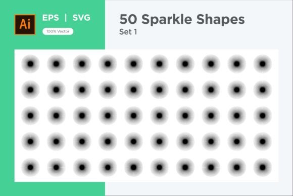 Sparkle Shape Symbol Sign V3-50 -1 for Modern Graphics