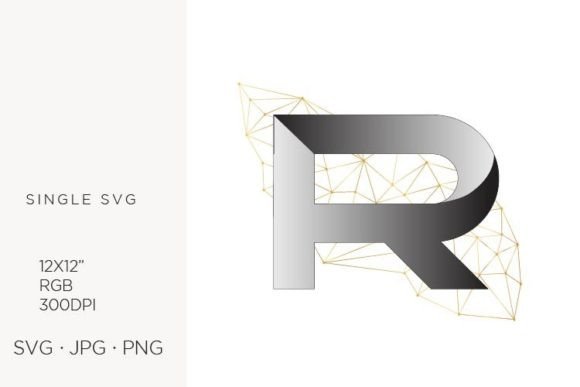 Technology Related Logo Letter R Review