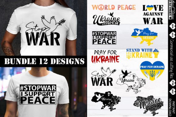 Ukraine BUNDLE Svg, Support Ukraine Svg Graphics for Crafts
